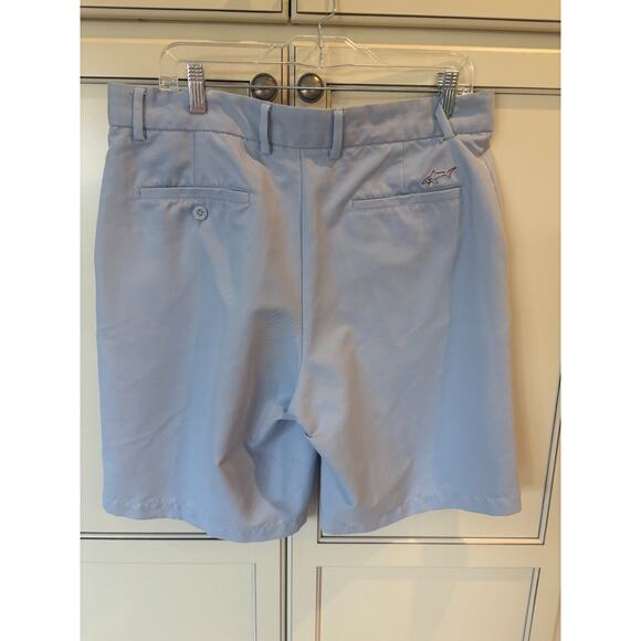 Greg Norman's Men's Light Blue Golf Performance Shorts Size 34 - Picture 2 of 2